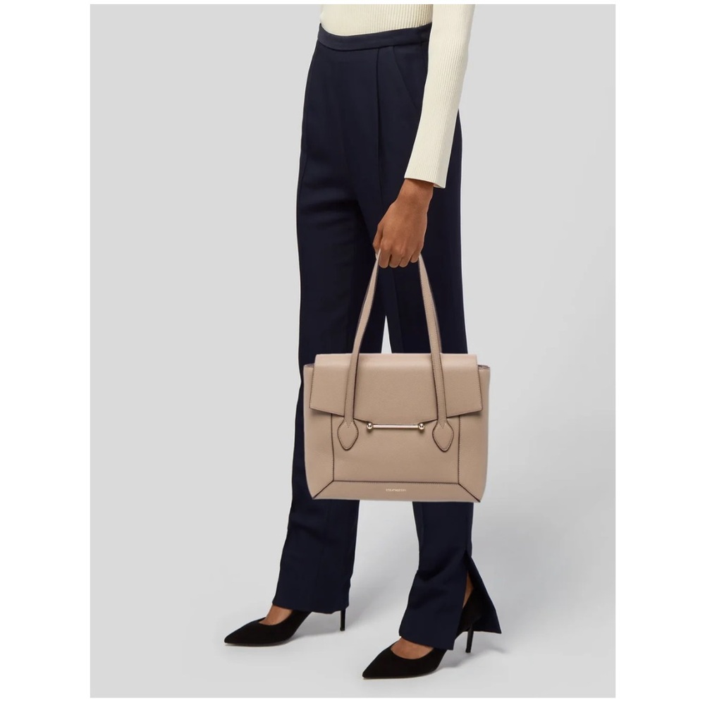 Strathberry Beige Leather Shoulder Bag - Picture 2 of 7